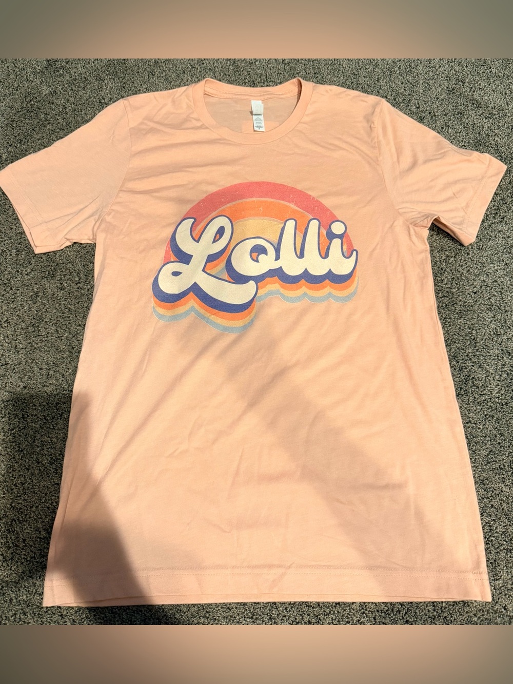 Peach Short-Sleeve 'Lolli' Graphic Tee